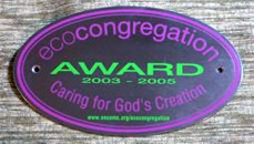 Eco award plaque